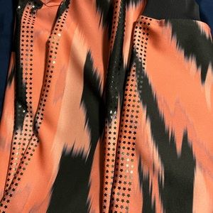 Matching zip up hoodie and ultra high leggings